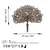 Aberto Design Dekorativna figura Peacock -A 01, 53x61 cm, 1.5 mm
