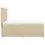VIDAXL Box spring postelja z vzmetnico krem 160x200 cm blago