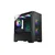 Kuciste Stars Solution A04 Crno, Tempered Glass, 3x 14cm ARGB
