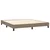 Vidaxl Box spring postelja z vzmetnico taupe 180x200 cm blago