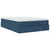 Otomanski krevet s madracem plavi 140x190cm od tkanine