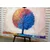 Slika barvno akvarel drevo - 60x40