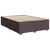 Vidaxl Box spring postelja z vzmetnico temno rjava 140x200 cm blago