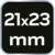 Odprti ključ 21 x 23 mm 09-821