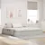 Otomanski krevet s pohranom Svjetlosiva 200 x 200 cm Baršun