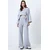 Trend Alacati Stili Ženski komplet bluza i pantalone Alc-X12498, Sivi