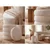 Livetastic TABURE, tekstil krem barve