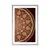 Plakat s paspartujem okrasna Mandala s čipko v bordo barvi - 20x30 silver
