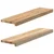 Prozorske klupice 2 kom 80x20x2 cm netretirane masivne hrast