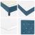 LED Box Spring Krevet Tamno plava 120 x 190 cm Baršun