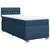 VIDAXL Box spring postelja z vzmetnico modra 100x200 cm blago