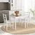 Homestar Jedilna garnitura 3-delna 75x75x73 cm bela