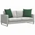 Jastučići za sofu 2 pcs Tamnozelena 80 x 80 cm Kordura tekstil