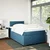 Vidaxl Box spring postelja z vzmetnico temno moder 120x190 cm žamet