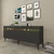 Hanah Home Konzola Hayat KB150, 150x80x35 cm, Antracit-zlatne boje