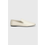 Kožne mokasinke Calvin Klein LOAFER LEATHER za žene, boja: bež, ravni potplat, HW0HW02129