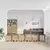 Vrata za pse s postoljem 6 pcs Staro drvo 60 x 60 cm