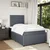 Vidaxl Box spring postelja z vzmetnico temno siva 120x200 cm žamet