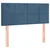 Vidaxl Box spring postelja z vzmetnico temno moder 90x190 cm žamet