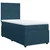 Box spring krevet s madracem tamnoplavi 90x200 cm baršunasti