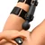 Master Series Thunderstick Thigh Strap Vibrating Wand with Harness Black