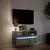 Zidni TV ormarić s LED svjetlima boja betona 80 x 31 x 45 cm