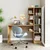 Hanah Home 2073 radni sto s policom 143,2 × 143,2 × 50 cm, atlantski bor / bela