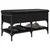 Klupa za cipele crna 82 x 42 x 45 cm od konstruiranog drva