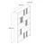 Hanah Home Polica 90x180x20cm Orah