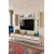 Hanah Home TV komoda Ilay, hrast Sapphire / bela / zlatna