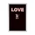 Plakat psiček z napisom Love - 60x90 no frame