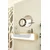 Hanah Home komoda Meyra 120, 120 cm, hrast Sapphire / bela / srebrna