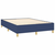 Greatstore Box spring postelja z vzmetnico modra 140x200 cm blago