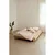 Rjava zakonska postelja iz masivnega bora z letvenim dnom 160x200 cm Social – Karup Design