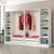 Hanah home Ormar Kale 270x210x52cm Belo-Crni