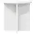 Stalak za biljke 2 pcs Bijela O40 x 40 cm Konstruirano drvo