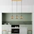 Opviq Luster Selcuklu-Mr-786-1, 100x25x117cm, IP20, Zlatne boje