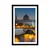 Plakat s paspartujem osvetljena panorama Pariza - 30x45 silver