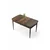 Hanah Home Trpezarijski sto Zen, 132x78x80 cm, Braon