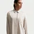 Nike Womens Oversized Satin Long-Sleeve Top