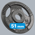 REBEL ACTIVE Liveni gvozdeni olimpijski tegovi sa rukohvatima set 4x2.5kg / 51mm RBA-2143-02.5