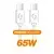 Aligator DATKP59 - USB kabl USB-C / USB-C 65W Power Delivery 2,5 m beo