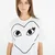 Majice Comme des Garçons PLAY Heart Logo Short Sleeve Tee UNISEX White XL