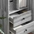 Highboard s ladicama Siva Sonoma 45,5 x 34 x 127 cm