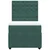 Vidaxl Box spring postelja z vzmetnico temno zelen 90x190 cm žamet