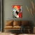 Canvas Slika na platnu Crvene usne, Sa ramom, 90 x 120 cm, Crni