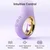 Premium zeka vibrator sa zlatnim prstenom LJUBIČASTI