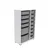 Hanah Home Višenamenska komoda Rine 2D4K8U v2, 69.5 x109 x30 cm, Sivo-bela