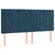 Vidaxl Box spring postelja z vzmetnico temno modra 180x200 cm žamet