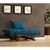 Hanah Home Baštenska sofa sa jednim sedištem i jastukom, Orah i plava